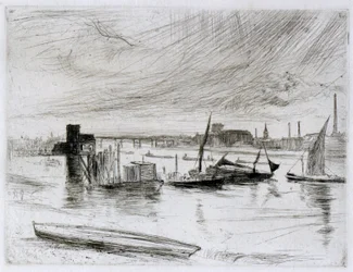 Świt Battersea (molo Cadogan)