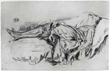 Dziecko na kanapie, XIX w. 1904.