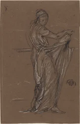 Drapowana postać kobieca, 1870-1873.