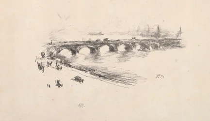 Wieczór, Mały Most Waterloo, 1896.