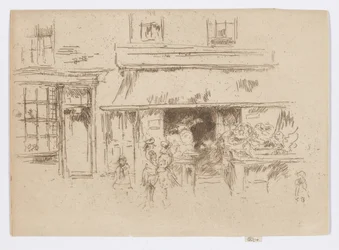 Exeter Street, ok. 1886-88 (akwaforta; tusz na papierze)