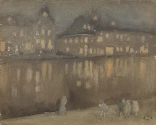 Grand Canal, Amsterdam, Nokturn, 1882.