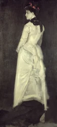 Harmonia w kolorze cielistym i czerni: portret panny Louise Jopling (1843-1933)