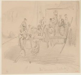 Młodzież w Koblencji, 1858.