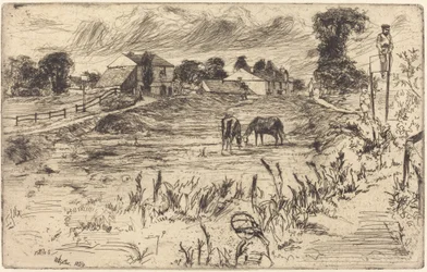 Krajobraz z koniem, 1859.