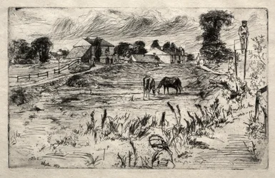 Krajobraz z koniem, 1859.