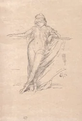 Mała drapowana postać pochylona, 1894.