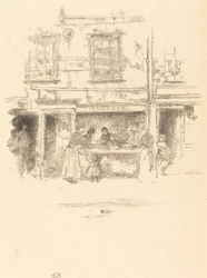 Sklep rybny Maundera, Chelsea, 1890.