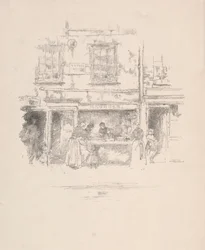 Sklep rybny Maunders, Chelsea, 1890.