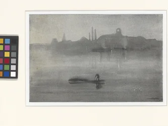 Nocturne: Tamiza w Battersea (lithotint)