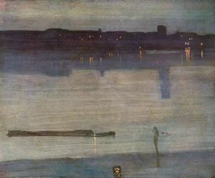 Nokturn w kolorze niebieskim i zielonym, 1870.