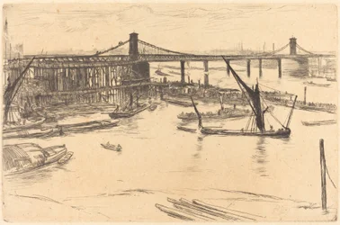 Stary most Hungerford, 1861.