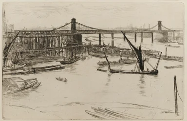 Stary most Hungerford, 1861.