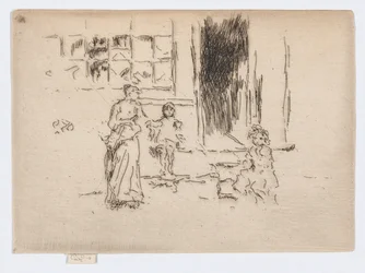 Petticoat Lane, ok. 1886-88 (akwaforta; tusz na papierze)