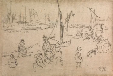 Portsmouth Children, z zestawu dwunastu akwafort zatytułowanych The Naval Review, 1887