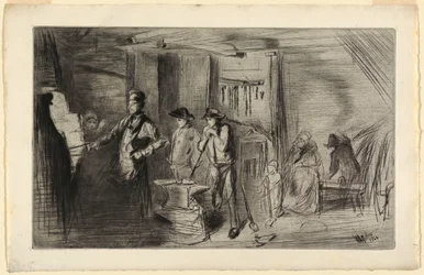 Druk, Kuźnia, z cyklu Akwaforty nad Tamizą i inne tematy, 1861