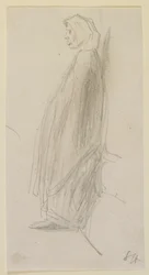 Profile sketch of an old woman standing, 1858.    1145691   pl       polish Successfully Translated  Original: Niagara Falls in Winter Translat: Niagara Falls in Winter 1272951 pl polish Successfully Translated Original: Laces Peddler, 1738. Translat: Lace