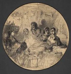 Scena z życia czeskiego, 1855-57