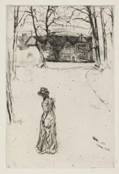 Speke Hall, nr 1, 1870 (trawienie i sucha igła na papierze)
