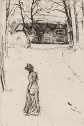 Speke Hall: Aleja, 1870.