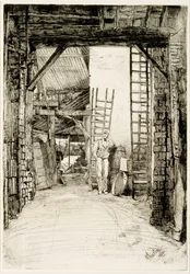 The Lime Burner, 1859 (trawienie i sucha igła)