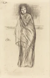 Model odpoczywający, 1870.