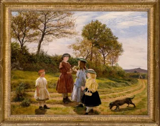 James Archer, Zbieracze kwiatów / Gemälde, 1863