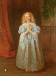 Mała dziewczynka, która siedziała dla Van Dycka, 1868