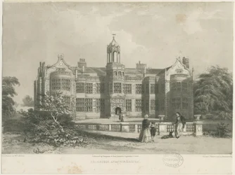 Ingestre Hall: litografia, bd [ok. 1844]