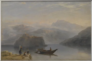 Lago Maggiore (?) ok. 1860 r. (olej na płótnie)