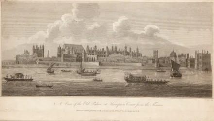 Widok na Stary Pałac w Hampton Court od strony Tamizy
