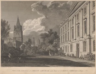Widok na katedrę Christ Church i część Corpus Christi College
