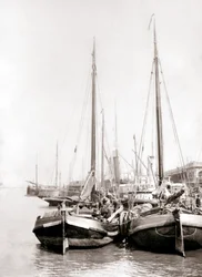 Łodzie kanałowe, Rotterdam, 1898 r.