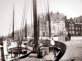 Łodzie kanałowe, Rotterdam, 1898 r.