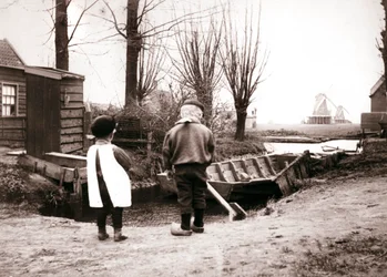 Dzieci, Laandam, Holandia, 1898.