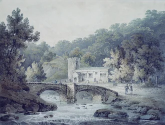Kościół i most, Hubberholme, Yorkshire