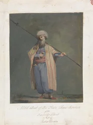 Szlachetny Arab z plemienia Beni-Koreish z Family Harb w Beder-Hunein