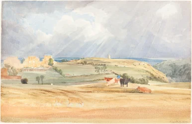 Krajobraz z bydłem Somerset, 1830.
