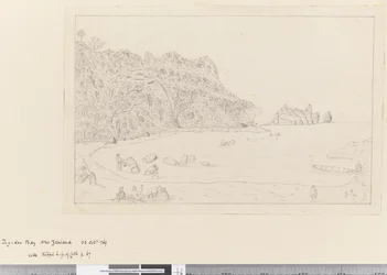 iv. Widok na Watering Place Tegadoo Bay, Nowa Zelandia, 23 października 1769