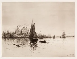 Scena portowa, 1884.