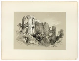 Łaźnie rzymskie w Treves, z Picturesque Selections