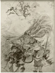 Chinoiserie (chińscy wojownicy)