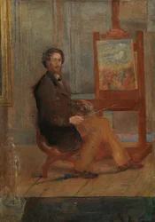 Ensor przy swojej sztaludze