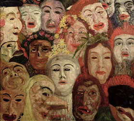 Mój portret otoczony maskami