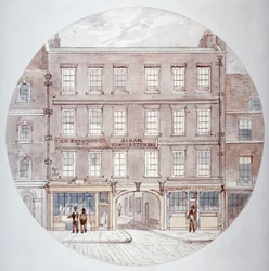 22 i 23 Farringdon Street, City of London, c1855.