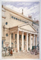 The Theatre Royal, Haymarket, Westminster, Londyn, ok. 1840 r.