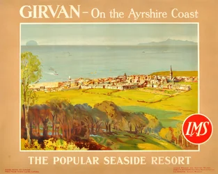 Girvan - Na wybrzeżu Ayrshire. Popularny kurort nadmorski, lata 20. XX wieku.