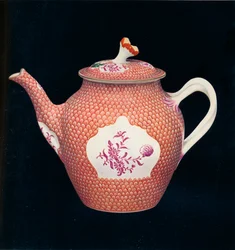 Czajnik i pokrywka Worcester, c1770