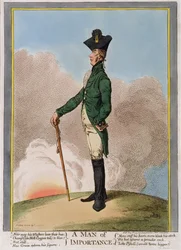 A Man of Importance, wydana przez Hannah Humphrey w 1799 (akwaforta ręcznie kolorowana)