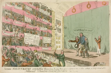 Działający sędziowie zobowiązują się, będąc ich pierwszym występem w wykonaniu w National Theatre Covent Garden, 1809